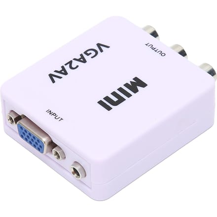 Mini VGA naar AV 1080P HD Video Converter Adapter 165MHz met Datakabel voor TV PC