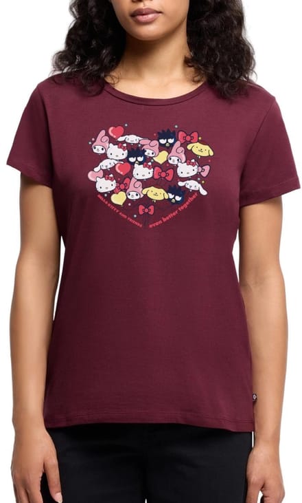 Hello Kitty En Vrienden Ballonnen In Hartvorm Premium T Shirt Dames