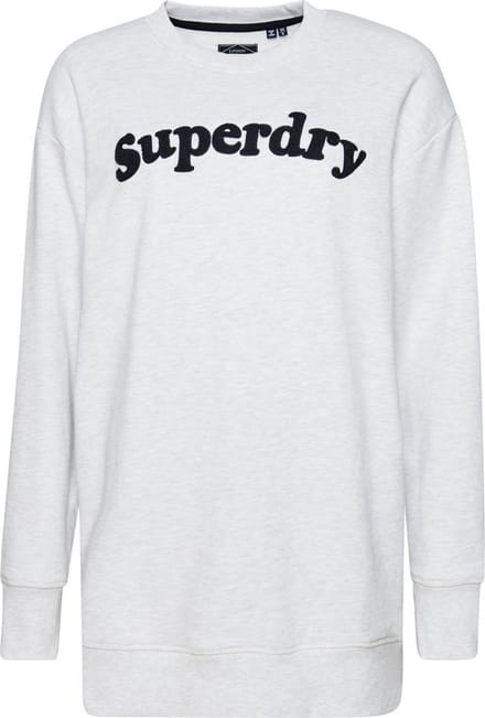 Superdry Vintage Cooper Classic Lang Mouw Jurk Wit 2XS Vrouw