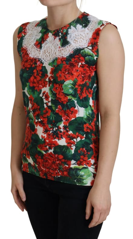 Bloemendruppel Mouwloze Top Tsh8079