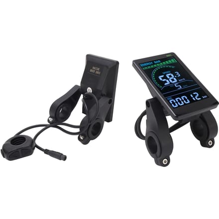 Écran LCD M6C pour vélo électrique, compteur ABS, panneau de commande avec 6 broches black