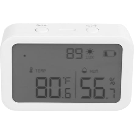 Temperatuur- en Vochtigheidssensor voor TUYA met Intelligente Schakelaar LCD-Paneel Huishouden 1.5V gray