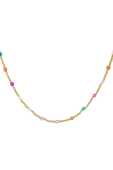 Kralenketting Goud RVS