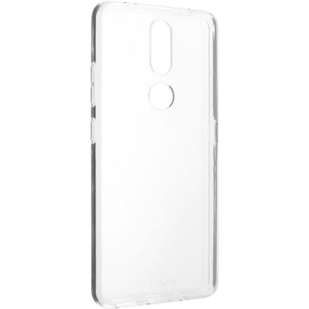 Coque arrière, silicone pour Nokia 2.4, transparente + verre 9H