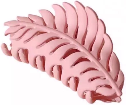 Emilie collection - haarklem - roze - blad - 9*5CM