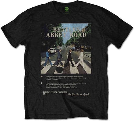 THE BEATLES - T-Shirt - Abbey Road 8 Track (M)