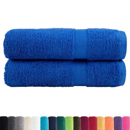 vidaXL - Handdoeken - SOLUND - 2 - st - 600 - g/m² - 50x100 - cm - blauw