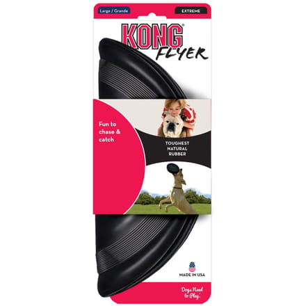 Kong Lichtspeelgoed Flyer Extreme - Hondenspeelgoed - 29,8 cm - Zwart