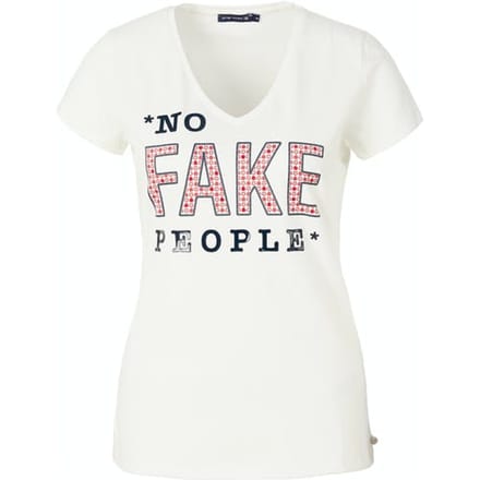 River Woods V- Neck Tee Ss + Deco Off White Taglia: XS | Maglie Sportivi Outlet | Donna | Bianco