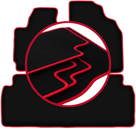 CARLUX-RED automatten voor: Mazda MPV II LW minivan (1999-2006)