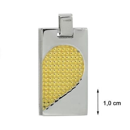 Blinx Jewels Stalen Hanger Plaat Hartje