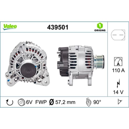 Driefasige generator VALEO 439501
