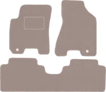 Beige veloursmatten voor: Hyundai Tucson I SUV (2004-2010)