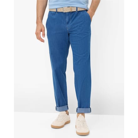 Eurex Heren Chino  Style JIM BLUE STONE, denim blauw regular, maat 64