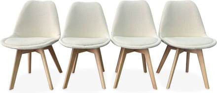 sweeek - Boucléstoelen, nils, set van 4
