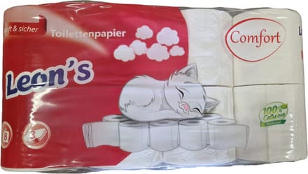 Leon's Toiletpapier 8 rollen - 3 laags - 250blad - 100% Cellulose