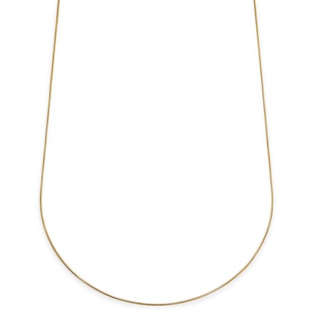 Essentials | 1 mm Goudkleurige Ketting met Slangenschakels