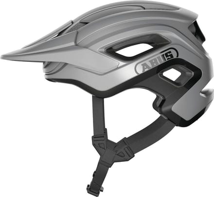 Fietshelm ABUS CLIFFHANGER Ti silver M - 54-58 cm - zilver - Geschikt voor gebruik op mountainbikes - 325 g