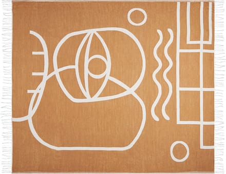 PALHI - Plaid - Oranje - 130 x 170 cm - Polyester