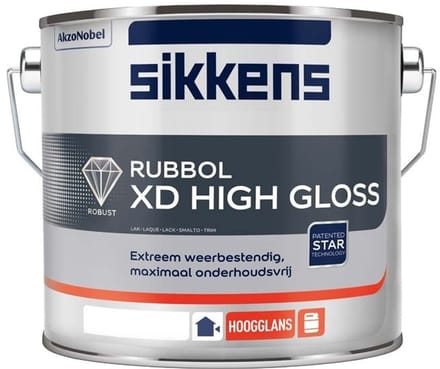 Sikkens Rubbol XD High Gloss Alkyd Wit 2,5 Liter
