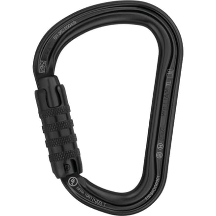 PETZL WILLIAM TRIACT-LOCK BLACK – Lichtgewicht asymmetrische karabiner 27 KN