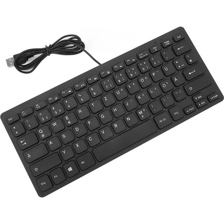 78 toetsen Taal Ultradun toetsenbord Plug and Play Spatwaterdicht USB bedraad compact toetsenbord voor German