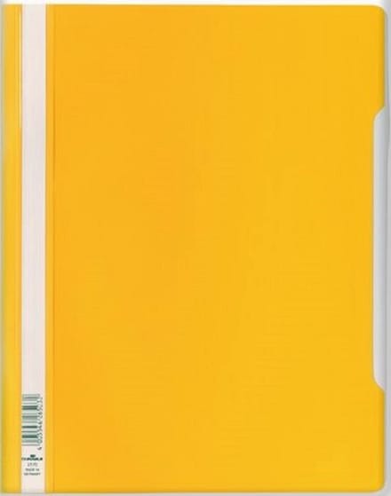 Durable – snelhechtmap – geel – 10 stuk