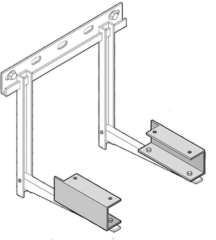 DAIKIN Montageframe voor WKS1, 4-8 kW warmtepompen buitenunits, EKFT008CA