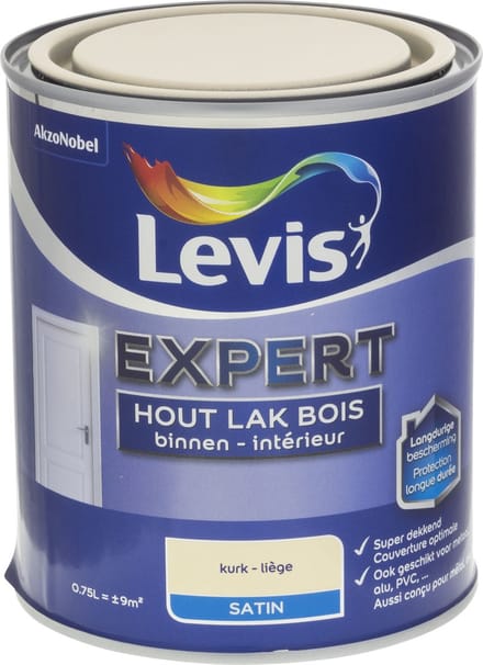 Levis - Expert Hout Lak Binnen Satin - Kurk - 0,75 L