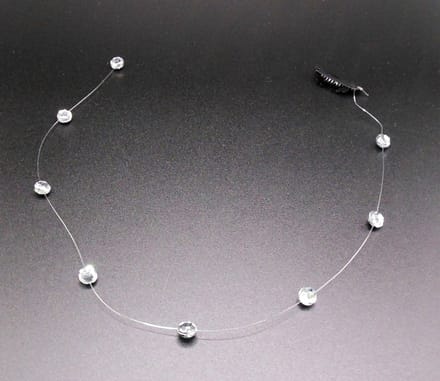 Festival/Ibiza haarclip met hanger diamanten