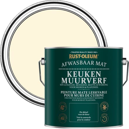 Rust-Oleum Crème Keuken muurverf - Slagroom 2,5L