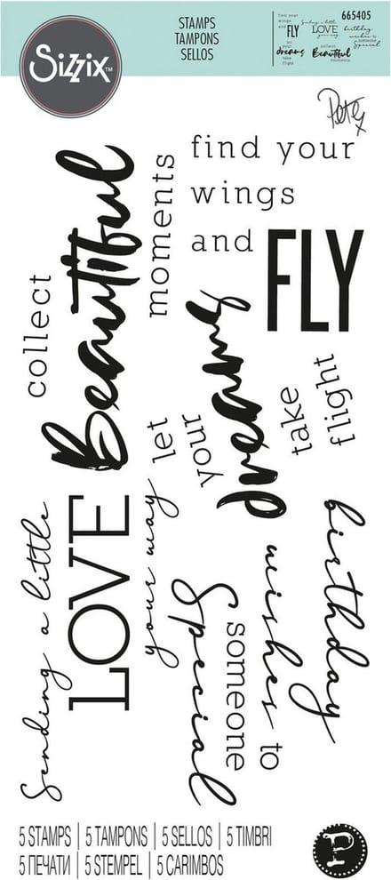 Clear stamps sunnyside 3- Sizzix