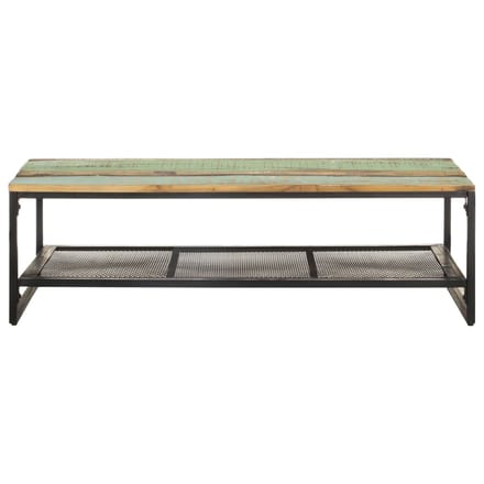 vidaXL - Salontafel - 110x60x35 - cm - massief - gerecycled - hout