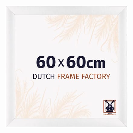 Fotolijst 60x60 cm - MDF - Wit Hoogglans - Praag