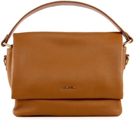 BIASIA Leren schoudertas Ranch Flap Bag Cuoio Lichtbruin