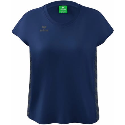 Erima Essential Team T-Shirt Dames - Slate Grey / New Navy | Maat: 42