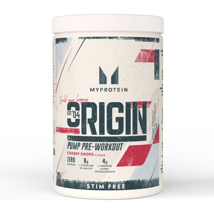 Origin Stim-Free Pre-Workout - 630G - 30servings - Cherry Drops