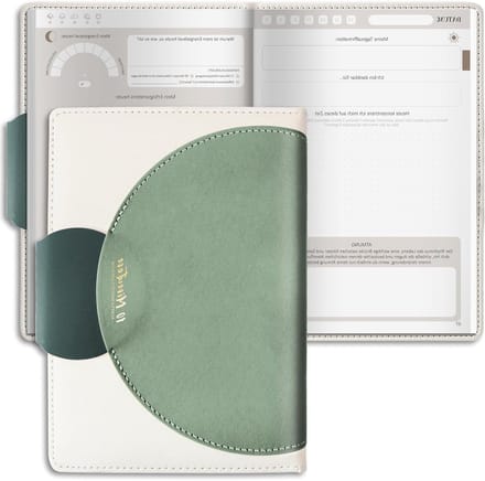 5 Minute Diary Groene Patchwork Look - Dagboek voor Zelfreflectie, Organisatie en Creativiteit