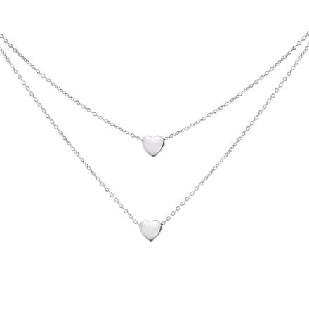 Victorious Dames Ketting Zilver – Hart  – 40 t/m 45 CM