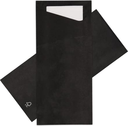 Duni Sacchetto - Papier - 8.5x20cm - zwart - 500 stuks