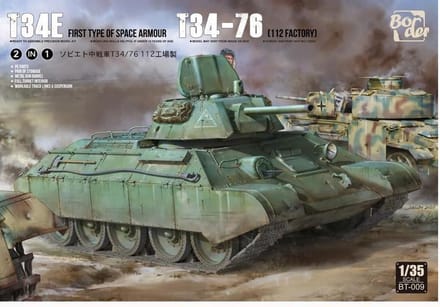 Border Model Modelbouwpakket Militaire voertuigen - BT009 T-34E (First Type Spd Armour) T-34/76 112 factory Plastic - 1:35 - Modelbouw