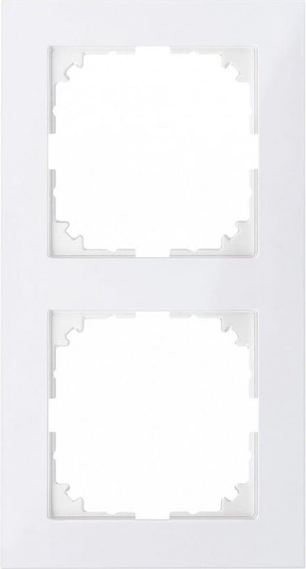 Schneider Electric M-Pure 2-voudig afdekraam - polarwit glanzend