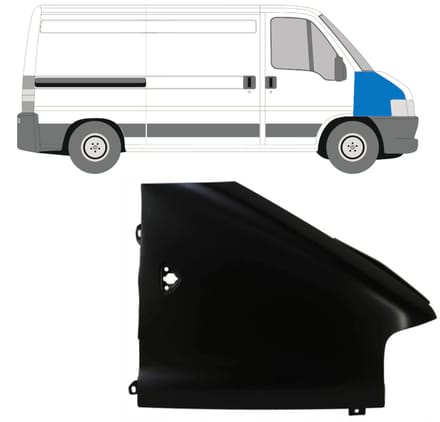 Voorste spatbord voor Peugeot Boxer 2002-2006 / Rechts