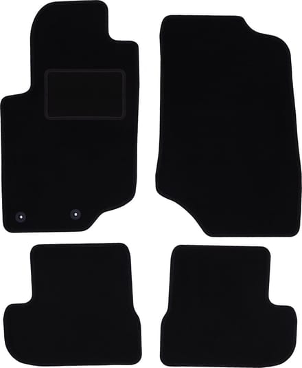 Zwarte veloursmatten voor: Peugeot 207CC coupé, cabrio (2006-2012)