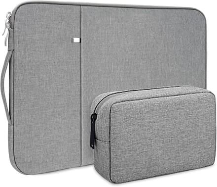 Laptop Hoes voor 15.6 inch Notebook - Lichtgrijs, Bescherming, Draagbaar en Stijlvol