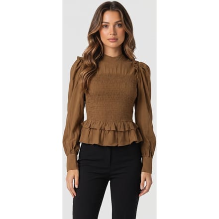 & Other Stories Niko Blouse Beige Taglia: 34 | Maglie a manica lunga Outlet | Donna | Marrone