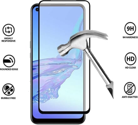 Geschikt Voor Oppo A53s/A53 Screenprotector - Fonu Fullcover Beschermglas - Screen Protector - Glass Protector - Full Screen - Gehard Glas