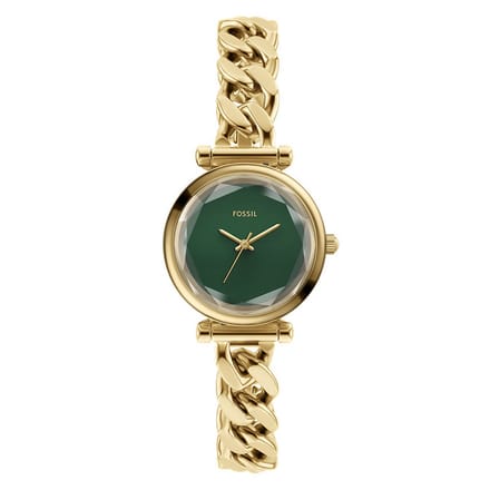 FOSSIL CARLIE Dames Horloge 28 mm - Goudkleurig