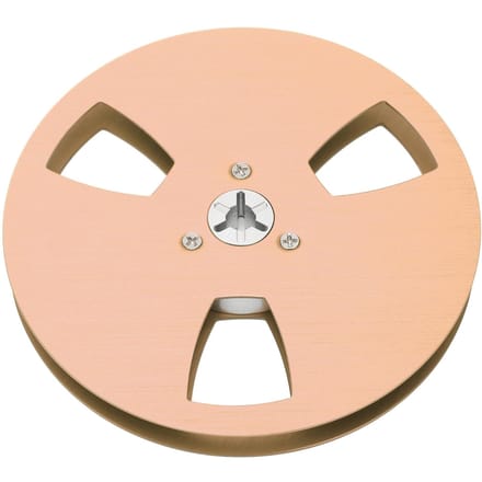 Bobine Vide 14,5 Pouces 3 Trous Alliage d'Aluminium Pièce de Machine à Ouverture Universelle Récupération de Bande Sonore or