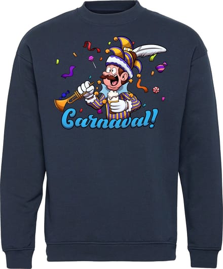 Sweater Carnavalluh | Carnaval | Carnavalskleding Dames Heren | Navy | maat M